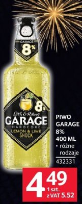 Piwo Garage 8% 400 ml promocja w Selgros