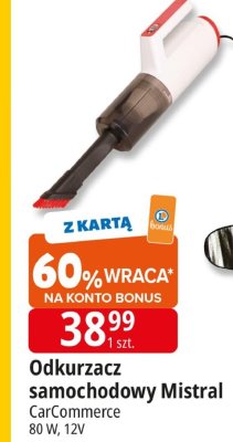 Odkurzacz samochodowy Mistral CarCommerce 80 W, 12V promocja w Leclerc