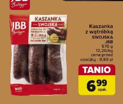 Kaszanka swojska z wątróbką Jbb bałdyga promocja