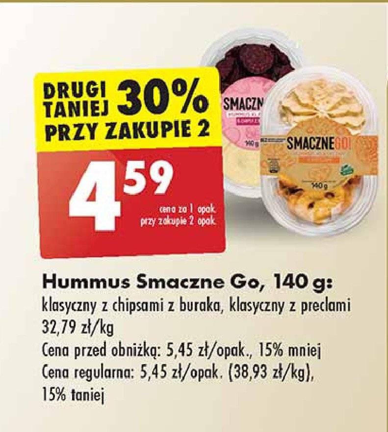 Hummus z preclami Smacznego! promocja