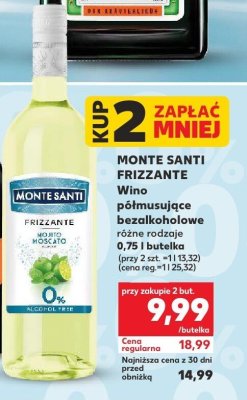 Wino półmusujące bezalkoholowe różne rodzaje promocja w Kaufland