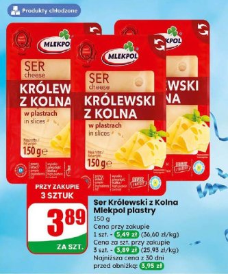 Ser Królewski z Kolna plastry promocja w Dino