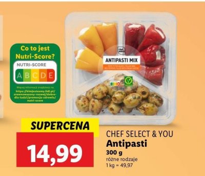 Antipasti mix przekąsek Chef select promocja