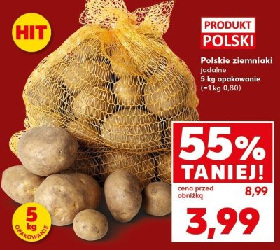 Ziemniaki Polskie jadalne opakowanie promocja w Kaufland