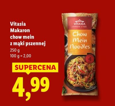Vitasia Makaron chow mein z mąki pszennej 250 g promocja w Lidl