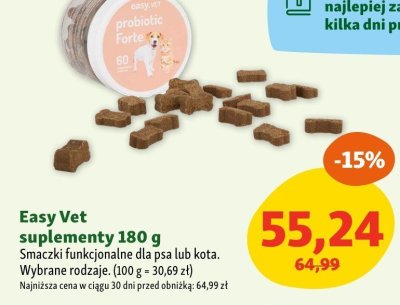 Suplementy Easy Vet probiotic 180 g dla psa lub kota promocja w MAXI ZOO
