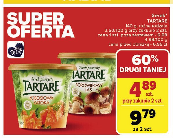 Serek łososiowa zatoka Tartare promocja w Carrefour Market