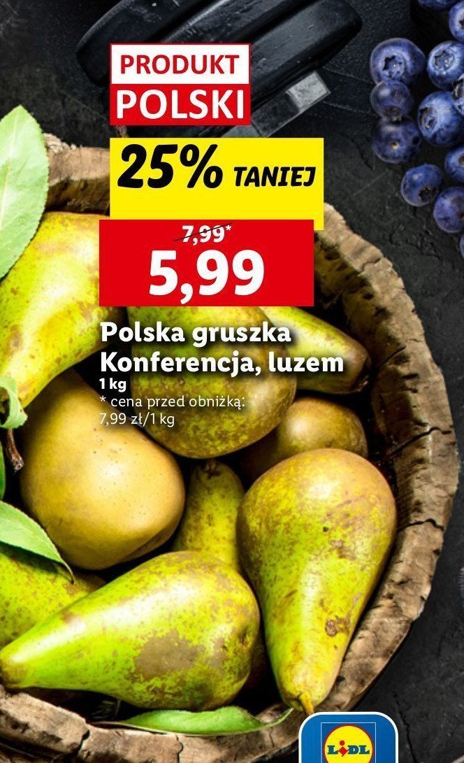 Gruszki konferencja promocja w Lidl