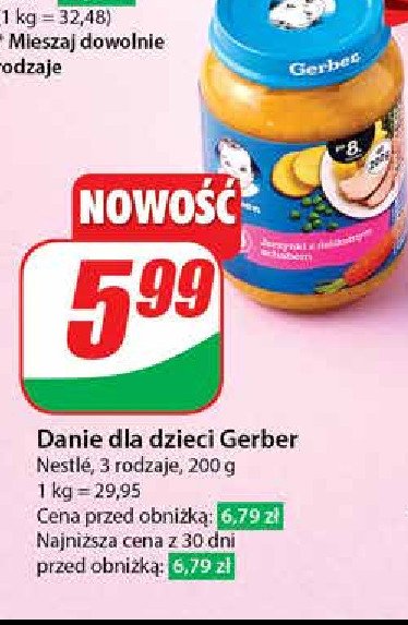 Jarzynki z delikatnym schabikiem Gerber promocja w Dino