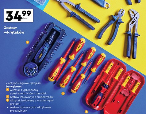 Wkrętak z grzechotką i zestawem bitów Niteo tools promocja