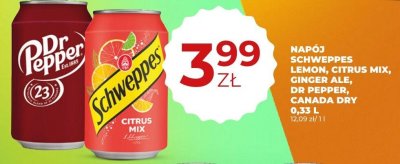 Napój Dr Pepper 0,33 l promocja w Duży Ben