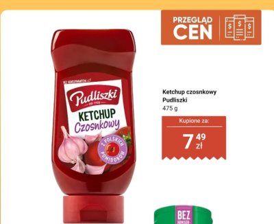 Ketchup czosnkowy  promocja w Dino
