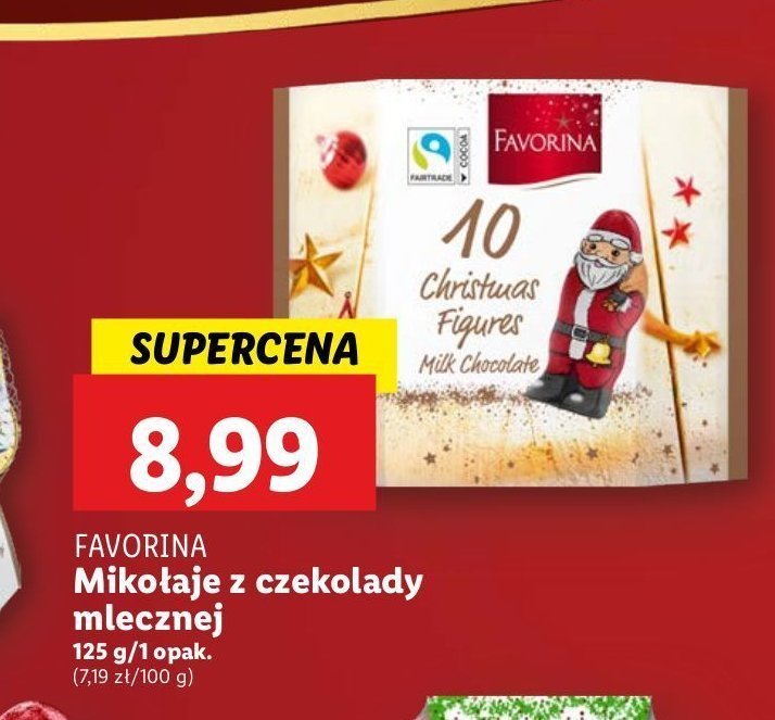 Mikołajki czekoladowe Favorina promocja