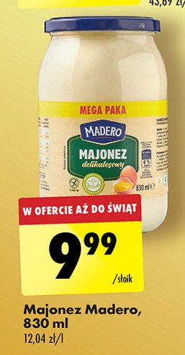 Majonez delikatesowy Madero promocja w Biedronka