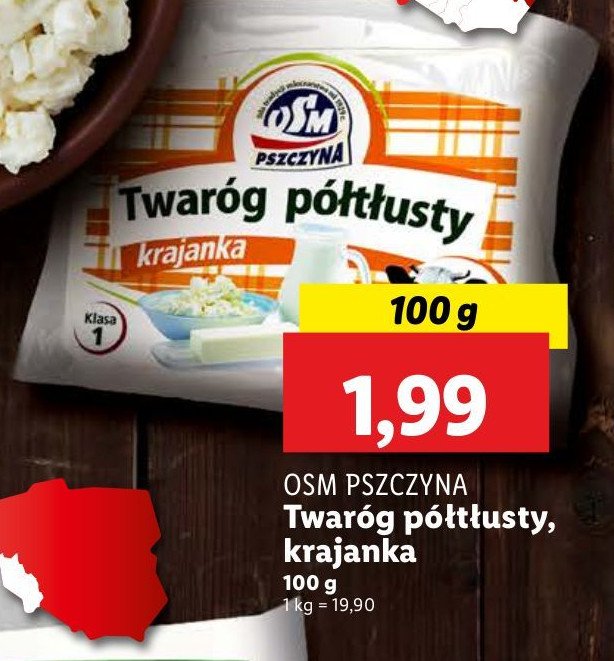 Twaróg półtłusty promocja w Lidl