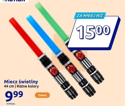 Miecz świetlny 44 cm różne kolory promocja w Action