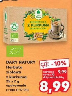 Herbatka z kurkum膮 Dary natury promocja