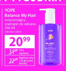 Szampon do włosów z kwasami odświeża i reguluje Yope balance my hair promocja