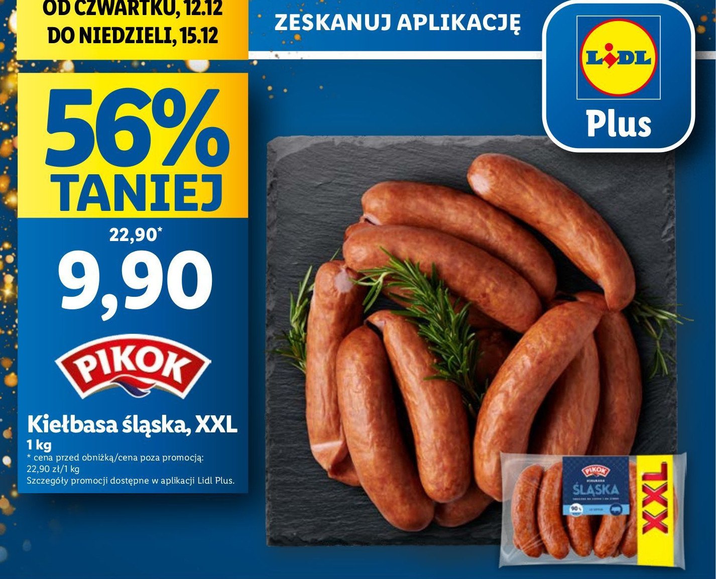 Kiełbasa śląska Pikok promocja w Lidl