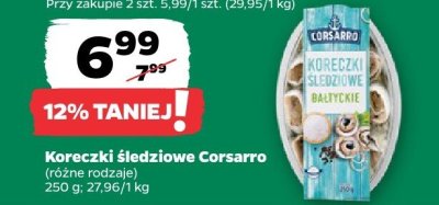 Koreczki śledziowe (różne rodzaje) promocja w Netto