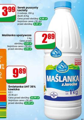 Serek puszysty Łaciaty promocja w Dino