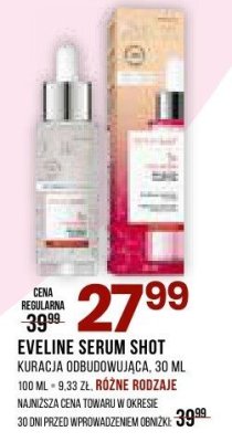 Kuracja odbudowująca serum EVELINE Serum Shot promocja w Drogerie Natura