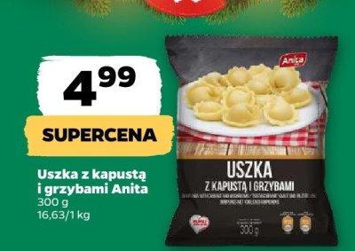 Uszka z kapustą i grzybami Anita promocja w Netto
