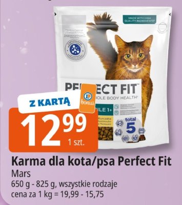 Karma dla kota/psa Perfect Fit Mars promocja w Leclerc