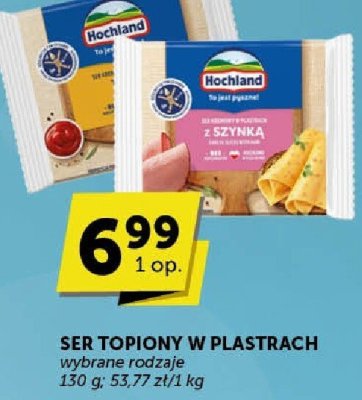 Ser topiony w plastrach Hochland promocja w ABC