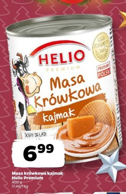 Masa krówkowa kajmak Helio Premium promocja w Netto