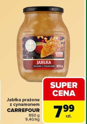 Jabłka prażone z cynamonem CARREFOUR 850g promocja w Carrefour Market