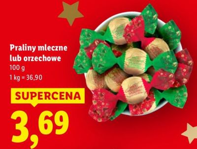 Cukierki Praliny orzechowe promocja w Lidl