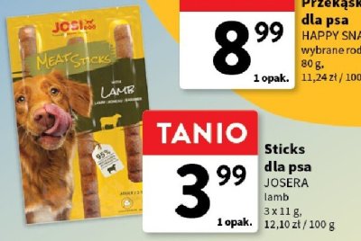 Przekąska dla psa HAPPY SNACKY wybrane rodzaje promocja w Intermarche