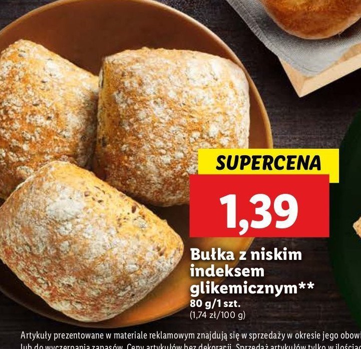 Bułka z niskim indeksem glikemicznym promocja