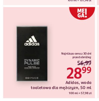 Woda toaletowa Adidas men dynamic pulse Adidas cosmetics promocja