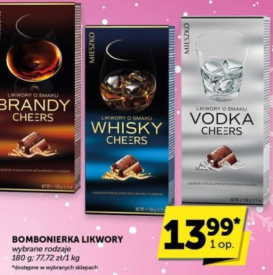 Bombonierka Likwory wybrane rodzaje promocja w Groszek