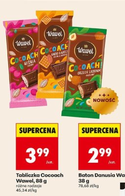 Czekolada Tabliczka Cocoach różne rodzaje promocja w Biedronka