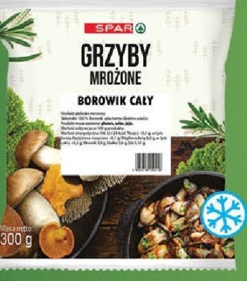 Grzyby mrożone borowik cały SPAR promocja w SPAR