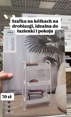 Szafka na kółkach 45x29x74.5 cm promocja w Pepco