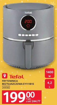 Frytkownica beztłuszczowa Tefal EY111B15 1400W 4,2L promocja w Selgros