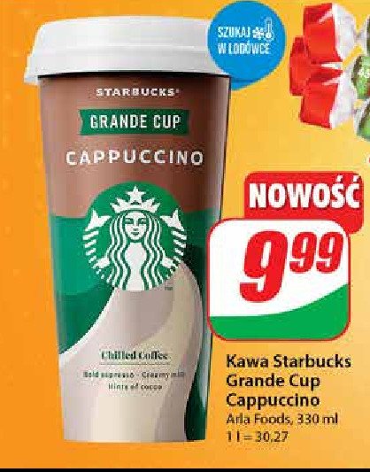 Kawa cappuccino Starbucks grande cup promocja