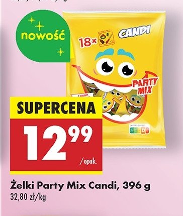 Żelki party mix Candi promocja w Biedronka