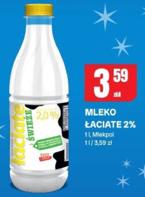 Mleko Łaciate 2% Mlekpol promocja w Chorten