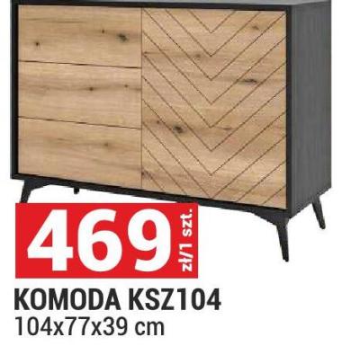 Komoda KSZ104 104x77x39 cm promocja w Merkury Market