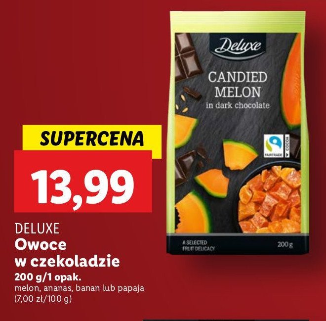 Papaja w białej czekoladzie Deluxe promocja