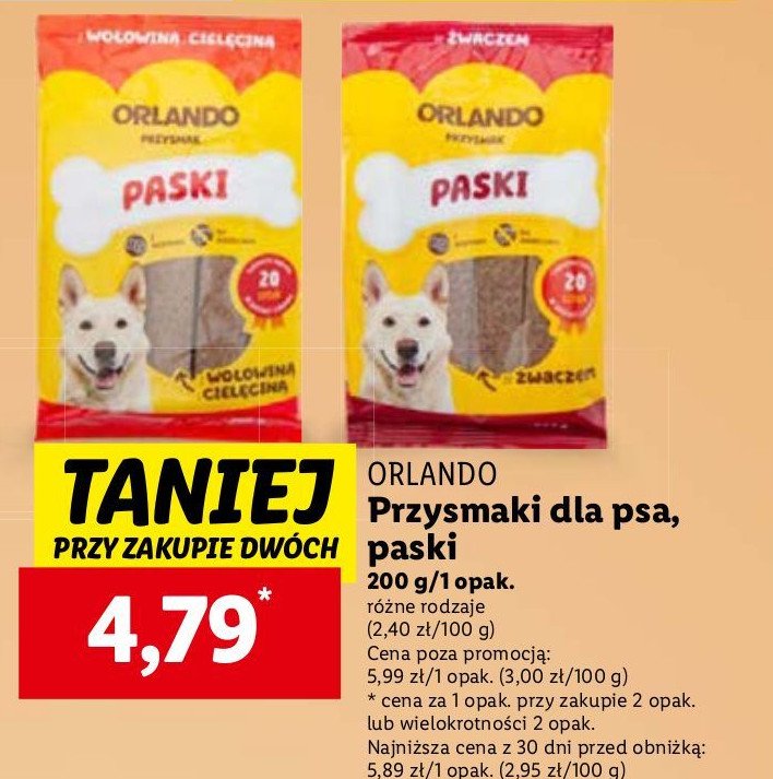 Paski z 偶waczem Orlando promocja