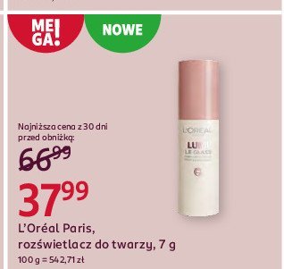 Roz艣wietlacz do twarzy L'oreal lumi promocja