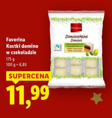 Kostki domino w czekoladzie Favorina 175 g promocja w Lidl