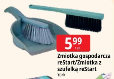 Zmiotka gospodarcza reStart/Zmiotka z szufelką reStart York promocja w Leclerc