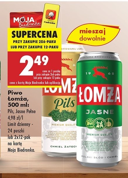 Piwo Łomża promocja